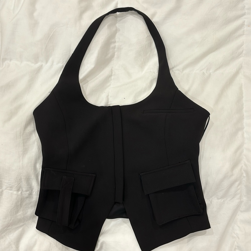 Zara zip front vest